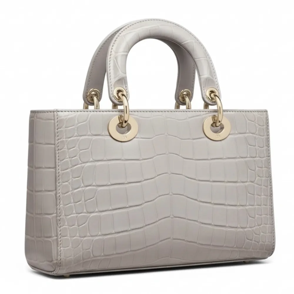 【M2nd】珍稀鱷魚腹皮長形手提黛妃包(Y0061D)