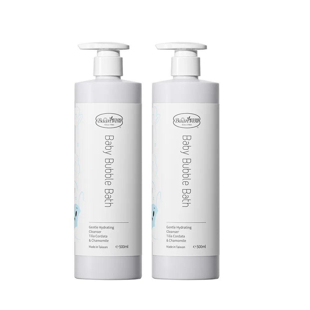 【Baan 貝恩】嬰兒泡泡香浴露 500ml 二入組