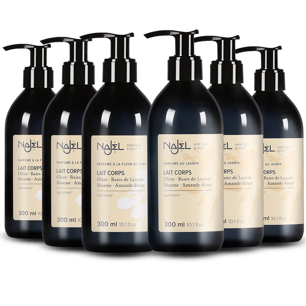 【法國NAJEL】阿勒坡經典花香保濕嫩白乳液300ml任選6入(茉莉花/梔子花)