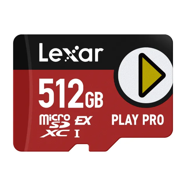 【Lexar 雷克沙】PLAY PRO microSDXC Express 512GB 超高速記憶卡(Switch 2專用)