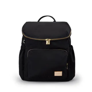 【satana】Soldier 大容量後背包 媽媽包 輕量防潑水 14吋筆電 減壓背帶 台灣製 SOS3300 - 亮黑