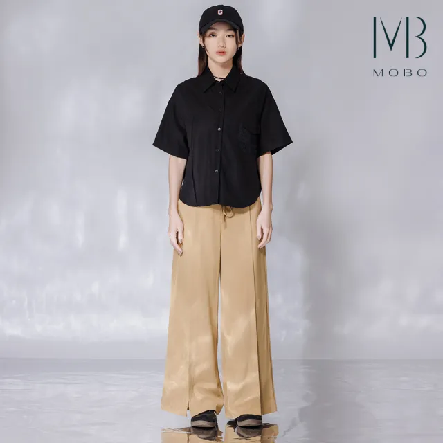 【MO-BO】綁繩設計款西裝長褲