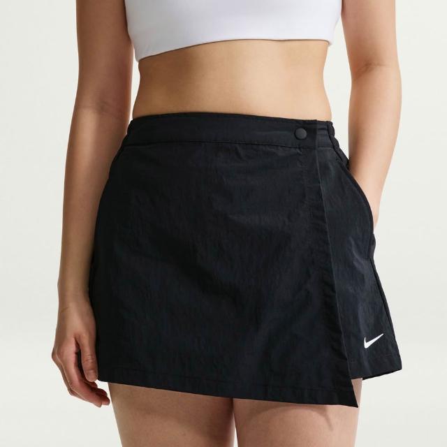 【NIKE 耐吉】短褲 褲裙 女 休閒褲 中腰 AS W NSW SKORT 黑 IR1649-010