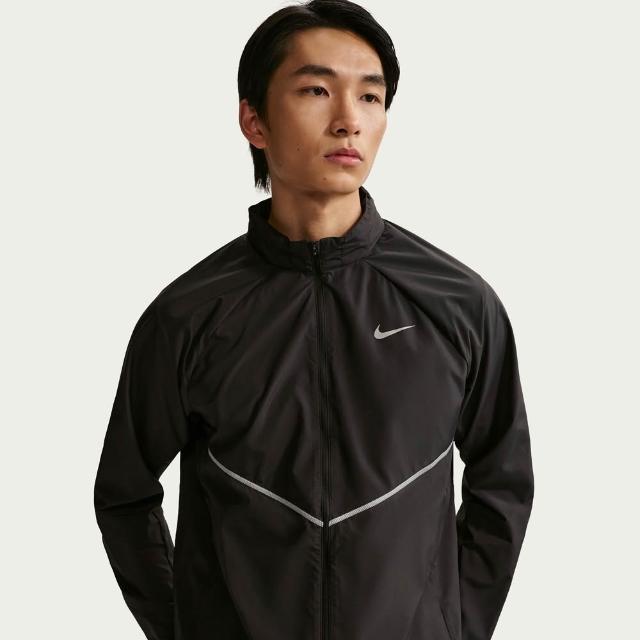 【NIKE 耐吉】外套 男 運動連帽外套 抗UV 防曬 防潑水 AS M NK UV RPL MILER JKT 黑 IF2370-010