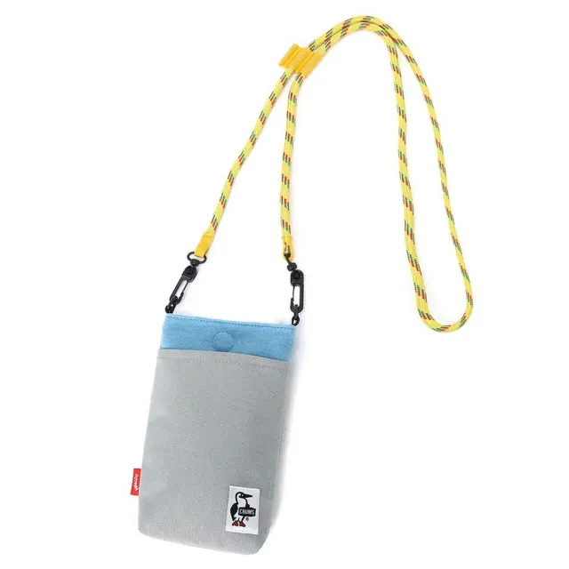 【CHUMS】CHUMS 休閒 男女 Rope Shoulder Pouch Sweat Nylon隨身手機肩背包 薄荷綠/淺灰 (CH603815M121)