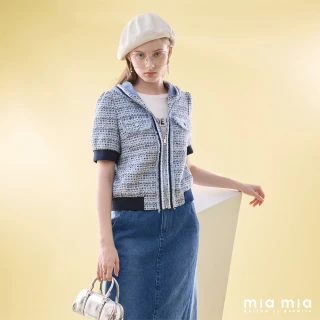 【mia mia】花紗呢流蘇連帽外套