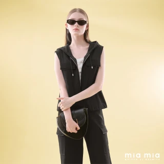 【mia mia】袋蓋裝飾連帽背心