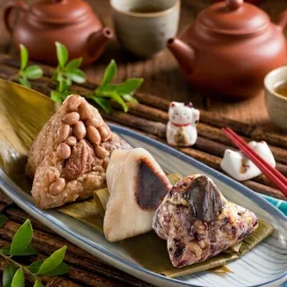 【嘉義福源】★端午早鳥優惠★花生小肉粽/相思粽/五穀米素粽 任選單一口味10顆(含運;端午節肉粽)