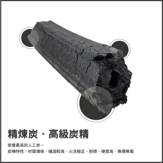 高級炭精 1公斤(烤肉 活力炭 焚火爐 焚火台 炭 木炭 露營 逐露天下)