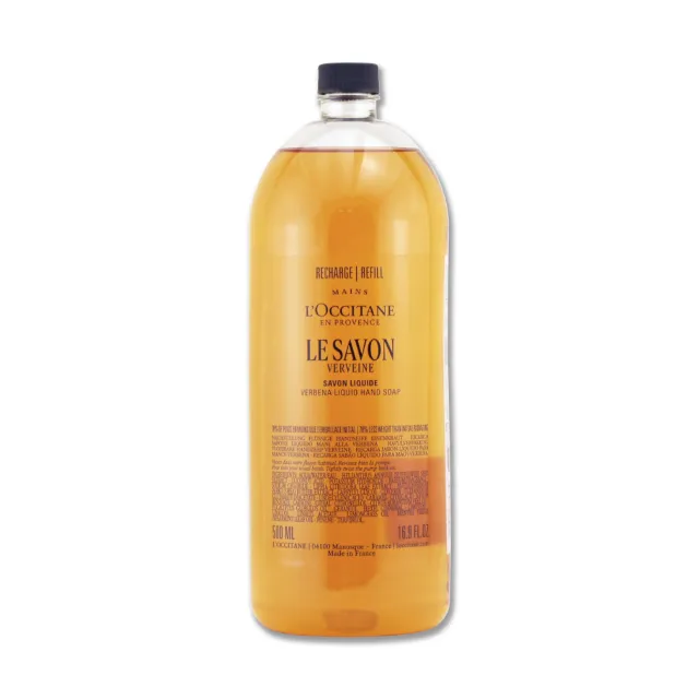 【L’Occitane 歐舒丹】乳油木潔手液式皂補充瓶 500ML（馬鞭草/薰衣草.多款任選）專櫃公司貨