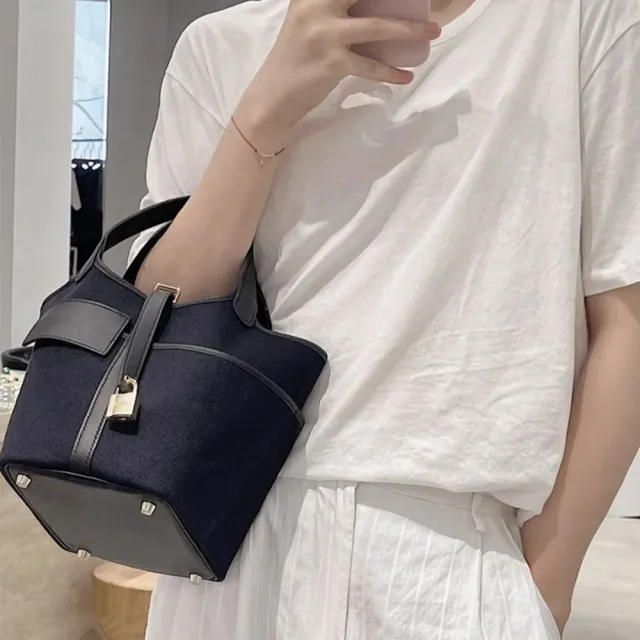 【LEEHER】雙11 格子包包/經典格紋/手提包/斜背包/小方包/包包/帆布背包/真皮包包/格紋包包/手 