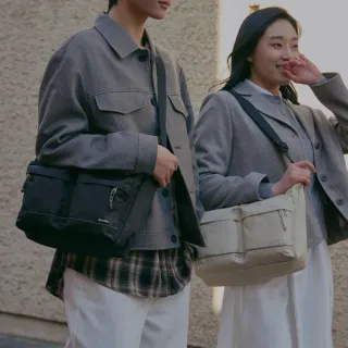 【Branden】韓國官方授權｜旅行防盜機能肩背包 L號 - 二色任選(旅行防盜機能包)