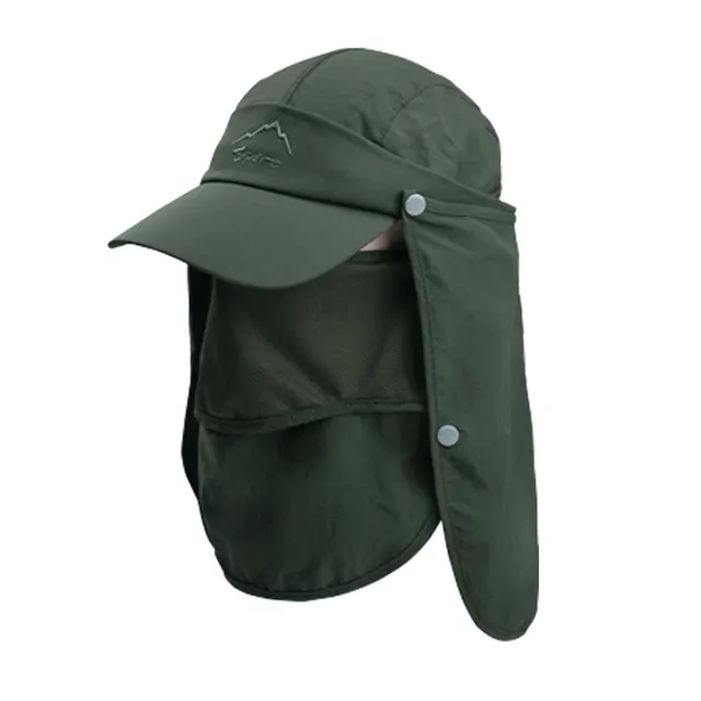【匠心選品】速乾可拆卸防曬護頸帽(防曬漁夫帽 速乾帽 登山帽 釣魚帽 戶外鴨舌帽)