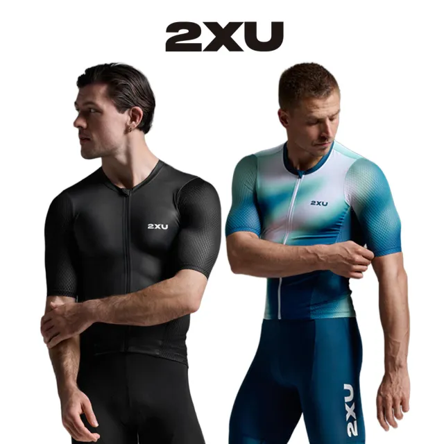 【2XU】男士 暢跑流體動能選手實戰有袖三鐵上衣(兩色任選)