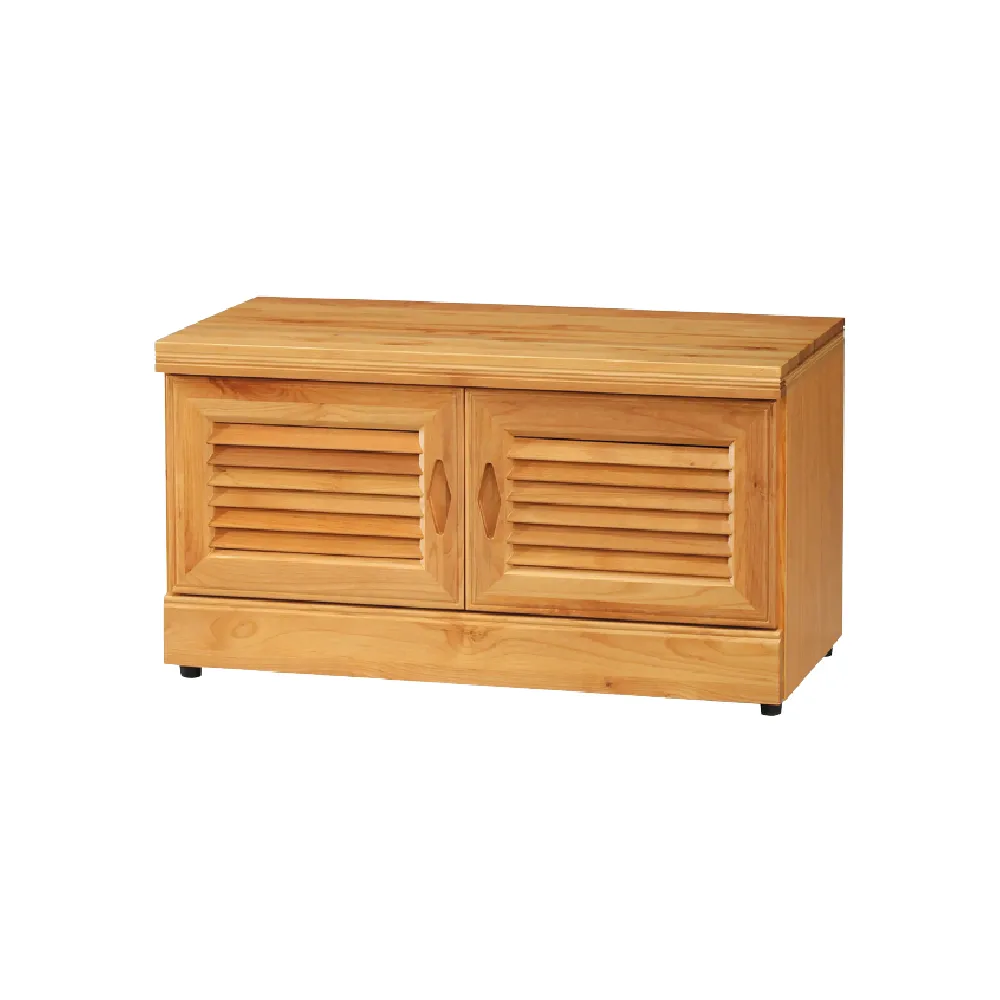 【本木】茅野 赤陽木3尺坐鞋櫃收納櫃置物櫃