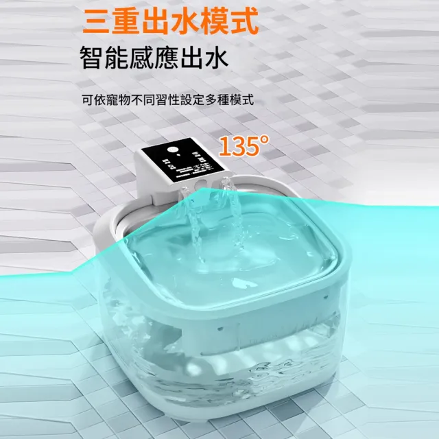【IPSKY】智慧無線寵物飲水機 貓咪飲水機 自動飲水器（4.5L 免插電 循環活水機 貓咪狗狗喝水器）