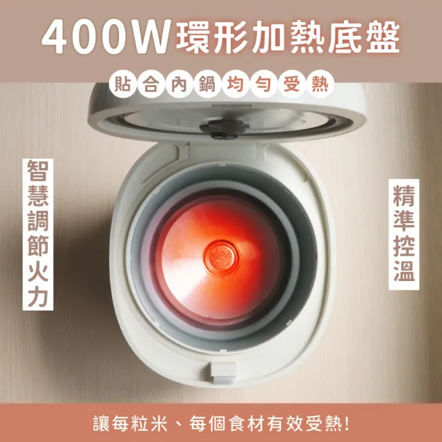 【KINYO】2L小橡實微電腦電子鍋 電鍋 (1-3人份 不沾內鍋 MEP-03)