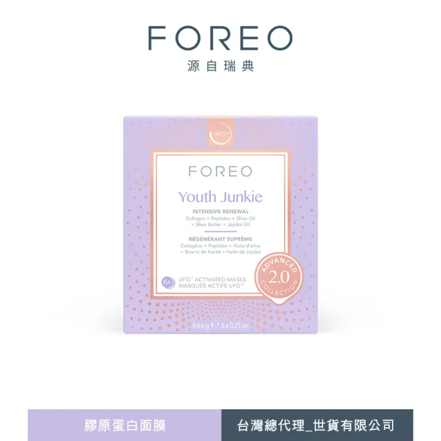 【FOREO】UFO 膠原蛋白面膜 6片裝 (官方直營)