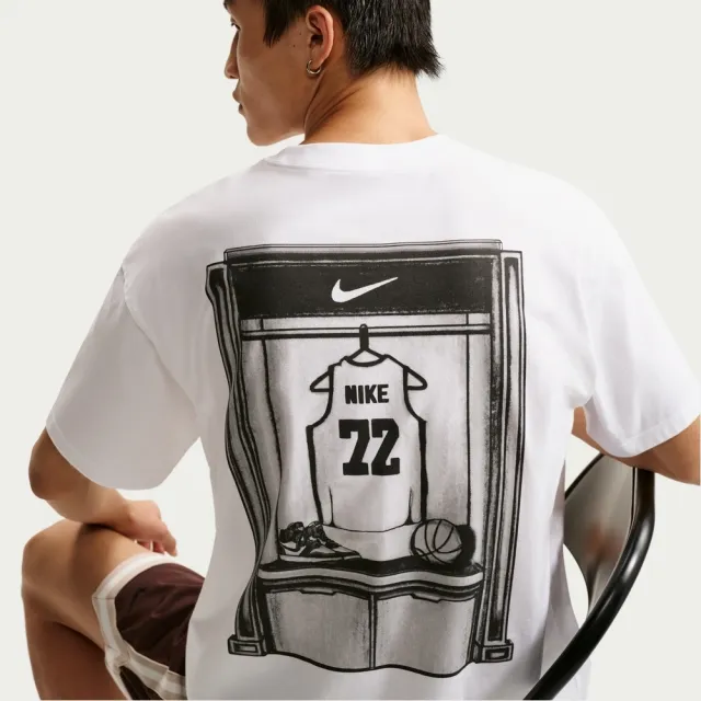【NIKE 耐吉】短袖上衣 男 AS M NK TEE LSE OC LOCKER 運動 休閒 白色 (II0692100)