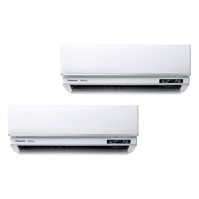 【Panasonic 國際牌】3-4坪+5-6坪一對二變頻冷暖分離式冷氣空調(CU-2J63BHA2/CS-UX28FA2+CS-UX40FA2)