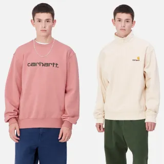 【Carhartt WIP】長袖 上衣 Carhartt / Half Zip American Script Sweat 經典工裝 男裝 衛衣