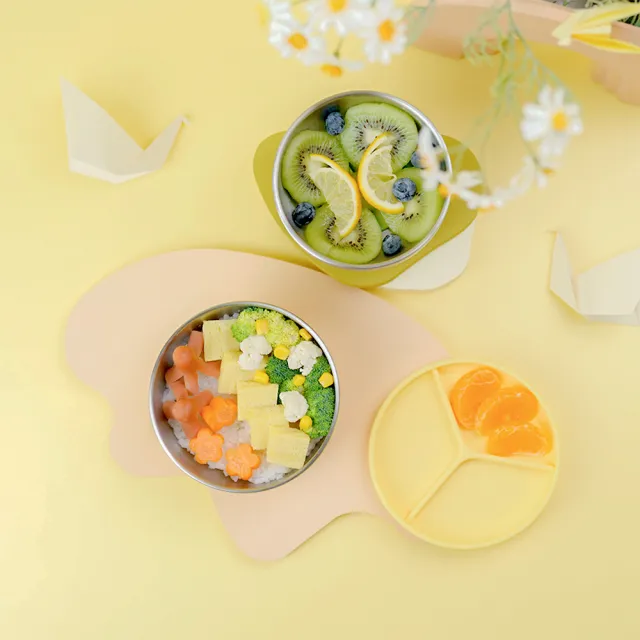 【CYD TERRA】PICABOO雙寶碗（雙碗組合/不銹鋼餐碗/防燙隔熱）(極簡收納 學生餐碗)