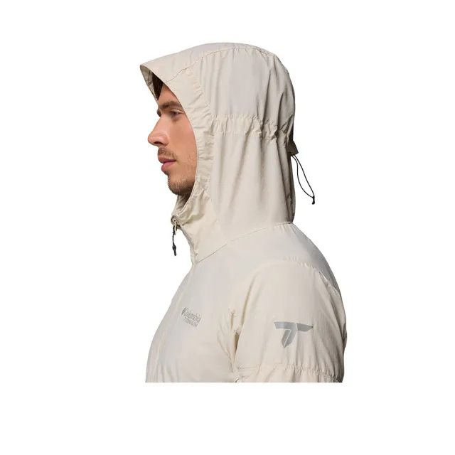【Columbia 哥倫比亞】男款-超防曬UPF50防潑水風衣-Loop Trail ™ II Windbreaker-淺卡其(UWE94840HI/KS)