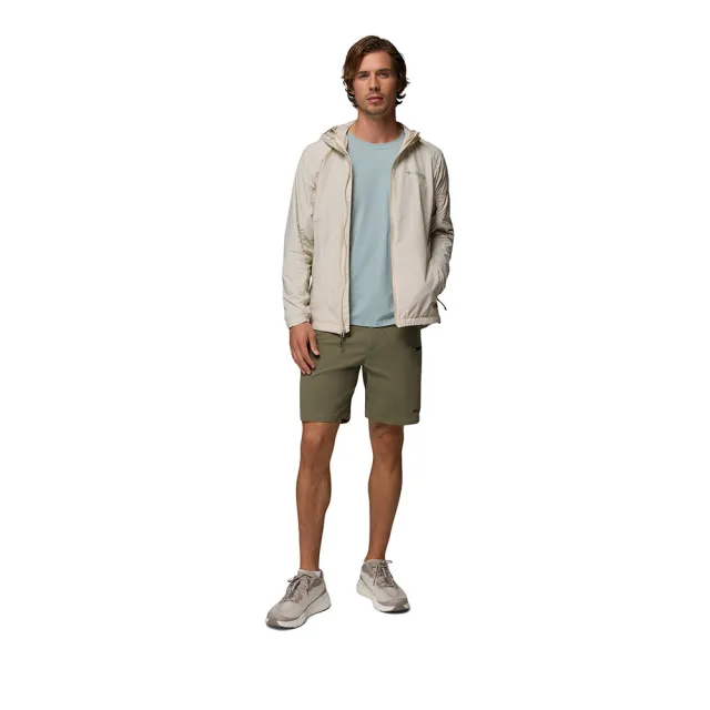 【Columbia 哥倫比亞】男款-超防曬UPF50防潑水風衣-Loop Trail ™ II Windbreaker-淺卡其(UWE94840HI/KS)