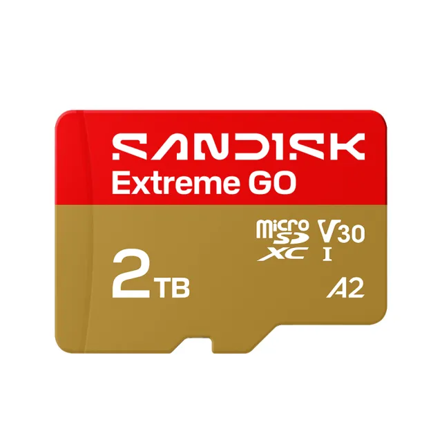 【SanDisk 晟碟】SANDISK Extreme☆ GO microSD™ UHS-I 2TB 記憶卡(公司貨)