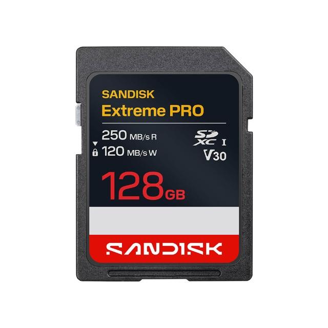 【SanDisk 晟碟】SANDISK Extreme PRO® SD UHS-I 128GB 記憶卡(公司貨)