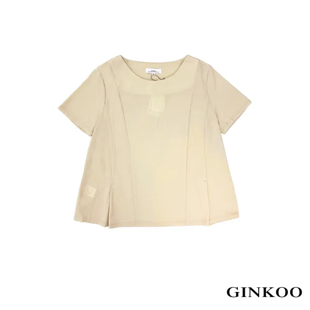 【GINKOO 俊克】前後剪接打摺A字上衣