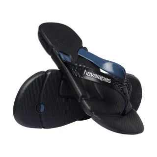 【havaianas 哈瓦仕】拖鞋 男鞋 夾腳拖 寬帶 貼合腳型 舒適無負壓 Power 2.0 黑 4145492-0536M (哈瓦士)