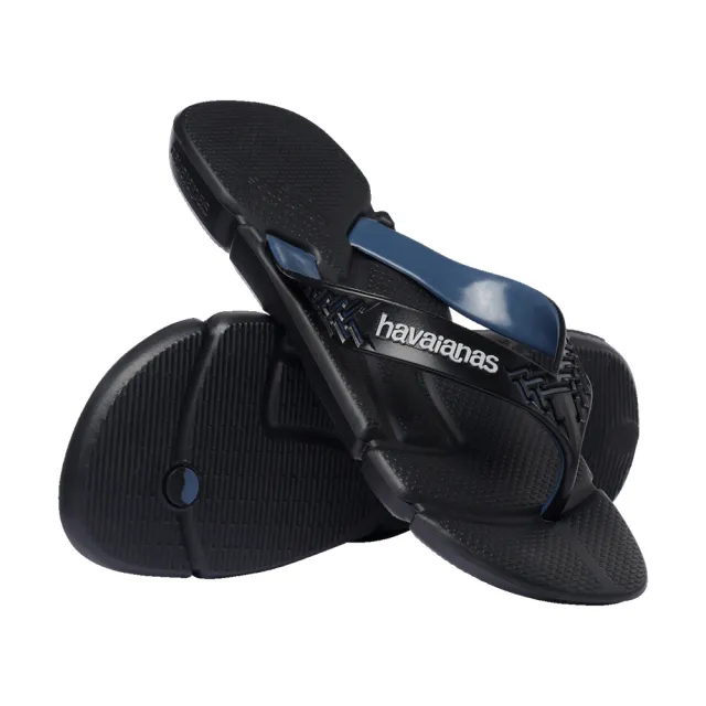 【havaianas 哈瓦仕】拖鞋 男鞋 夾腳拖 寬帶 貼合腳型 舒適無負壓 Power 2.0 黑 4145492-0536M (哈瓦士)