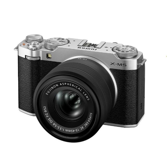 【FUJIFILM 富士】X-M5 +XC15-45mm KIT變焦鏡 -銀色(平行輸入)