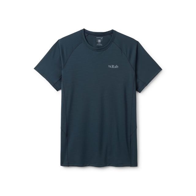 【RAB】Sonic Tee 短袖輕量抗臭排汗衣 男款 鯨魚灰 #QCC55