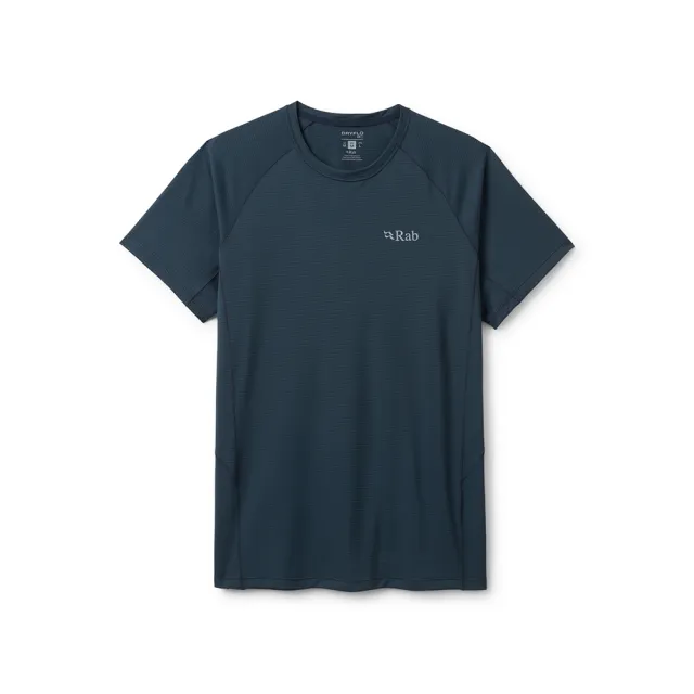 【RAB】Sonic Tee 短袖輕量抗臭排汗衣 男款 鯨魚灰 #QCC55