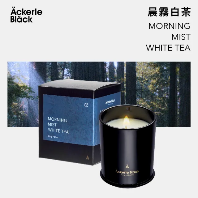 【Ackerle Black】阿克黑香氛蠟燭200g - 06康福果茶 (居家香氛/擴香首選/大豆蠟/木質調/淡雅果香/國際調香)