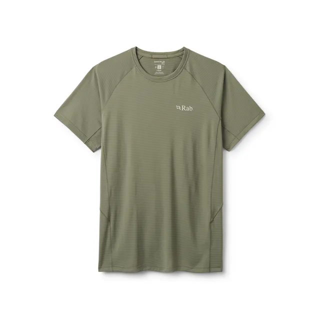 【RAB】Sonic Tee 短袖輕量抗臭排汗衣 男款 淺卡其 #QCC55
