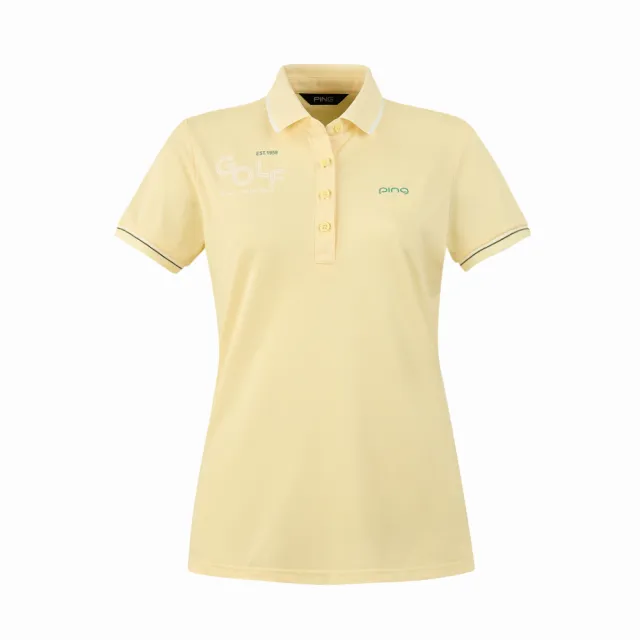 【PING】女款GOLF吸濕排汗抗UV短袖POLO衫-共3色(高爾夫球衫/RA26192)