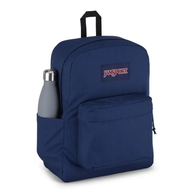 【JANSPORT】雙11 SUPERBREAK PLUS 26L 後背包 書包 (JS0A4QUE003海軍藍)