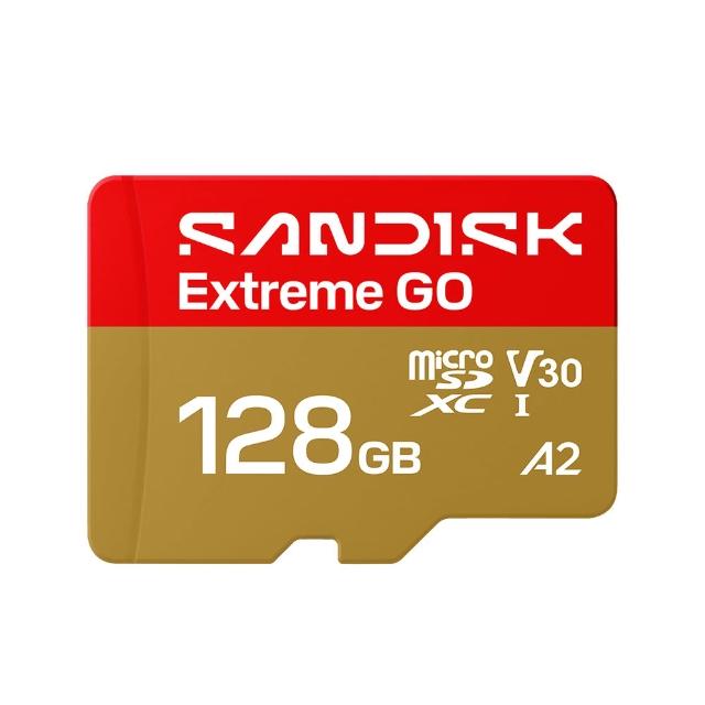 【SanDisk 晟碟】SANDISK Extreme☆ GO microSD™ UHS-I 128GB 記憶卡(公司貨)
