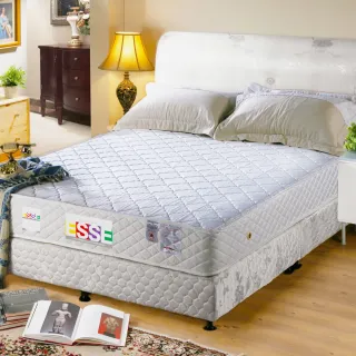 【ESSE 御璽】台灣製雙人加大抗菌記憶硬式彈簧床墊6x6.2尺x21cm護腰入門款