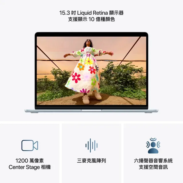 【Apple】Macbook Air 15.3吋 M5晶片 10核心CPU 與 10核心GPU 24G/1TB SSD (2026)