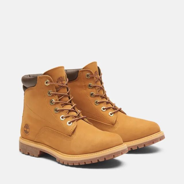 【Timberland】女款小麥色休閒防水6吋靴(8168R231)