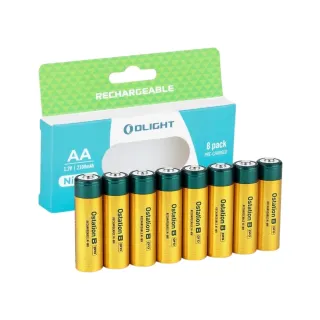 【Olight】電筒王 手電筒用 低自放鎳氫充電電池 2100mAh 八入 3號 AA充電電池 電壓1.2V 300次以上循環