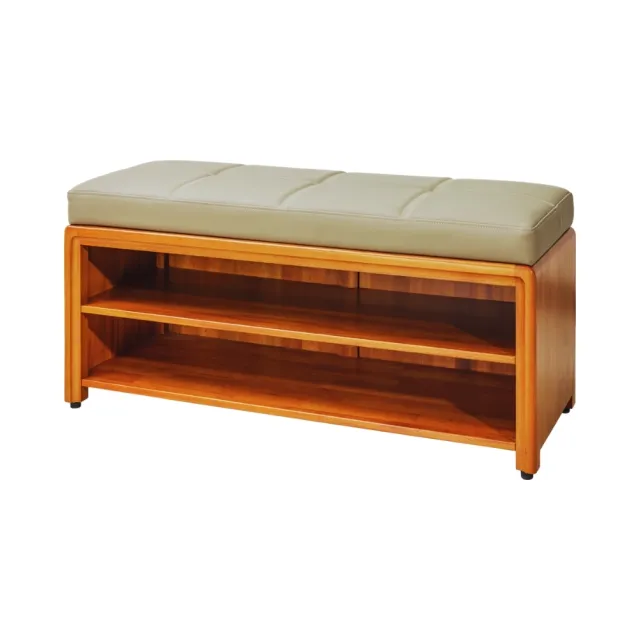 【Mahogany 瑪荷尼家具】免組裝 100X40X45 晨光丹麥100鞋櫃椅  全原木桃花心木 鞋櫃椅 M1-AT34(G2)#INOVA