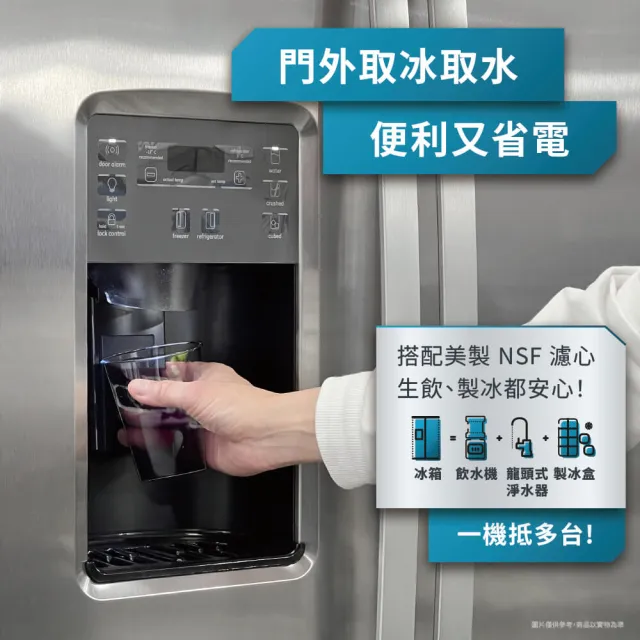 【GE 奇異】mabe美寶733公升對開雙門冰箱(不鏽鋼 MSM25GSHSS)