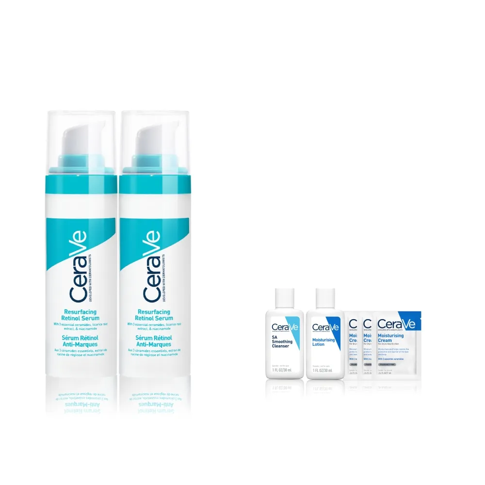【CeraVe 適樂膚】抗痘神器雙入組★A醇勻亮修護精華 30ml*2_C