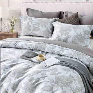 【Annette】60支100%天絲四件式全鋪棉兩用被加大床包組 裸睡系列 格蘭芬