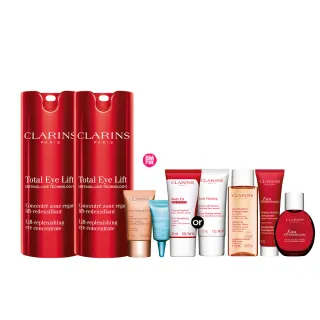 【CLARINS 克蘭詩】全效緊緻眼霜15ml 雙入組(NEW賽車眼霜/緊緻拉提/細紋)